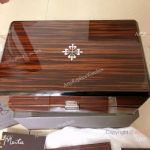 New Copy Patek Philippe Red Wood Watch Boxes with 2 Manual booklets